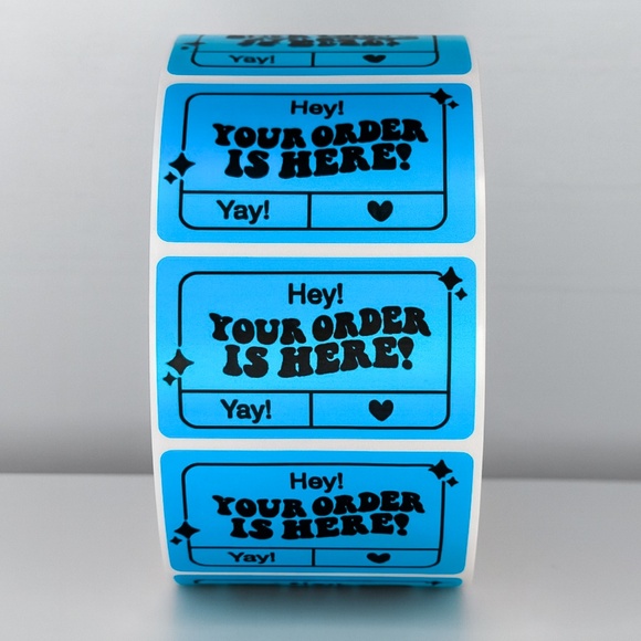 "Your Order Is Here!" Mailer Stickers | Shipping Essentials| THANK YOU STICKERS - Picture 4 of 11